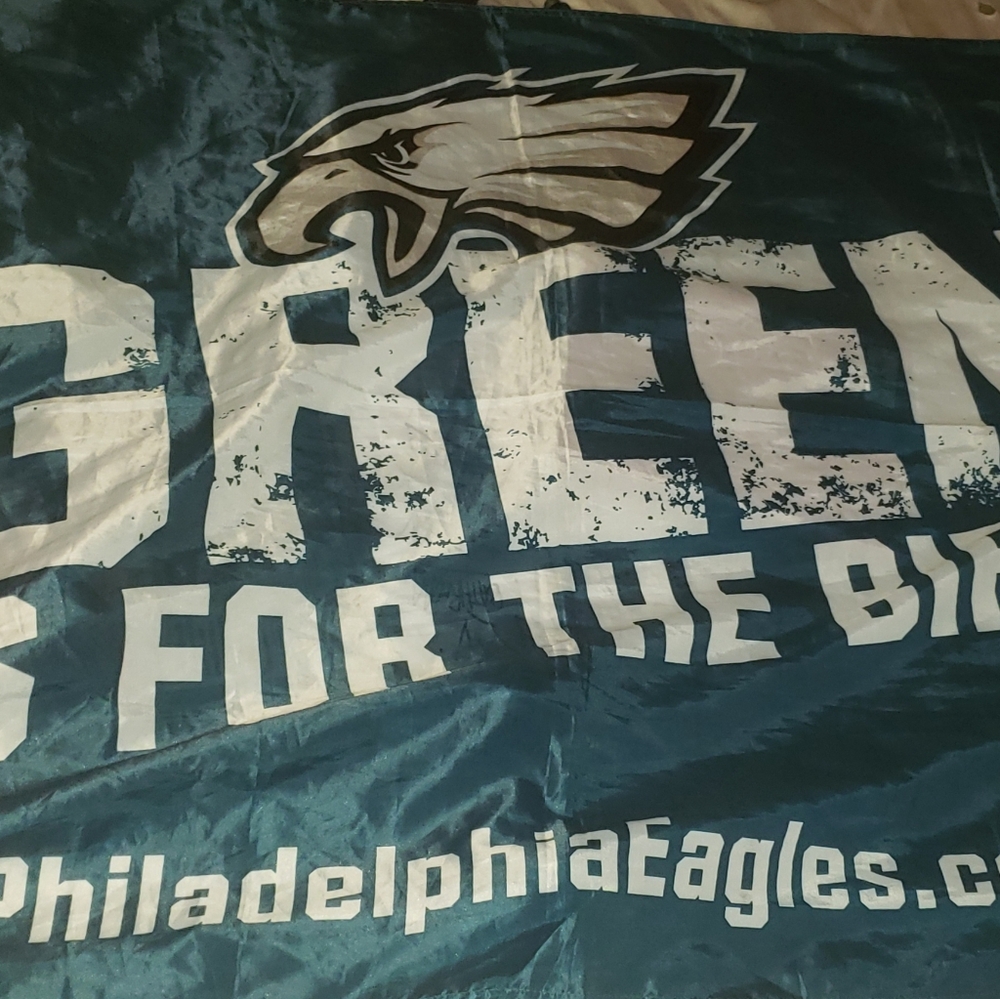 Philadelphia Eagles "Green is for the birds" flag/banner